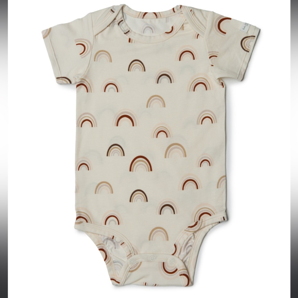LOULOU Lollipop 6-12 month rainbow tshirt onesie